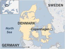 Denmark and sweden on map