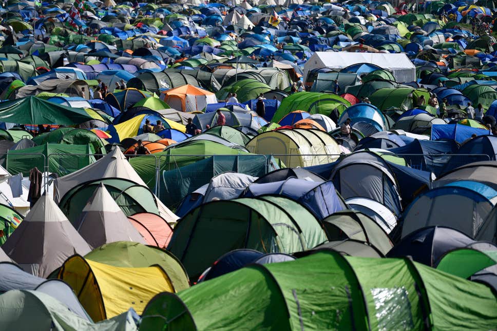 Lots of tents, loads